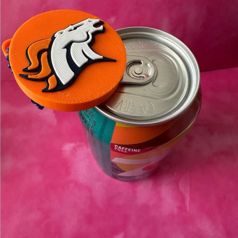 Denver Broncos can opener with White Horse Emblem - Home Party Supplies